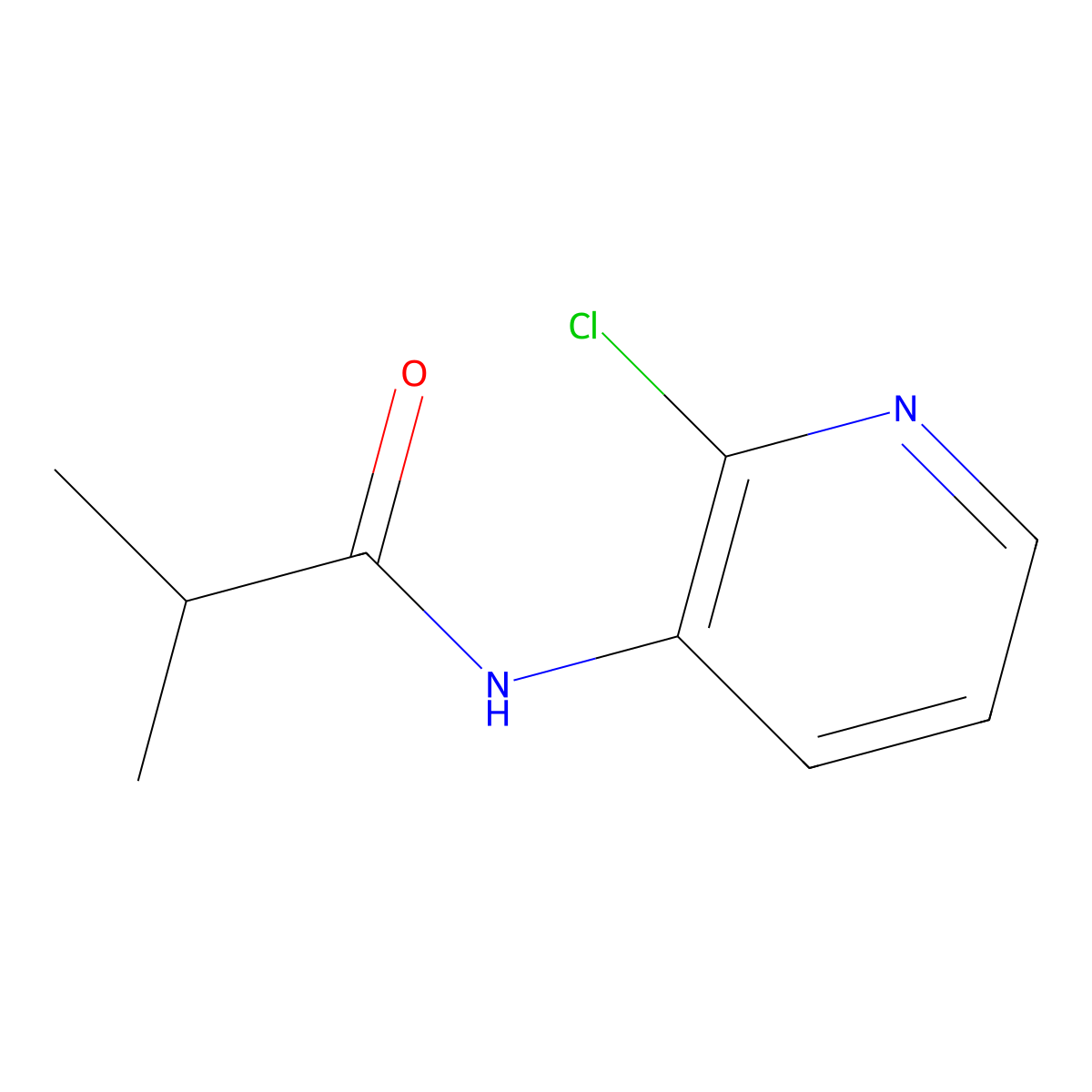 N-(2-Chloro-3-pyridinyl)-2-methylpropanamide molecular structure, CAS 547705-74-8