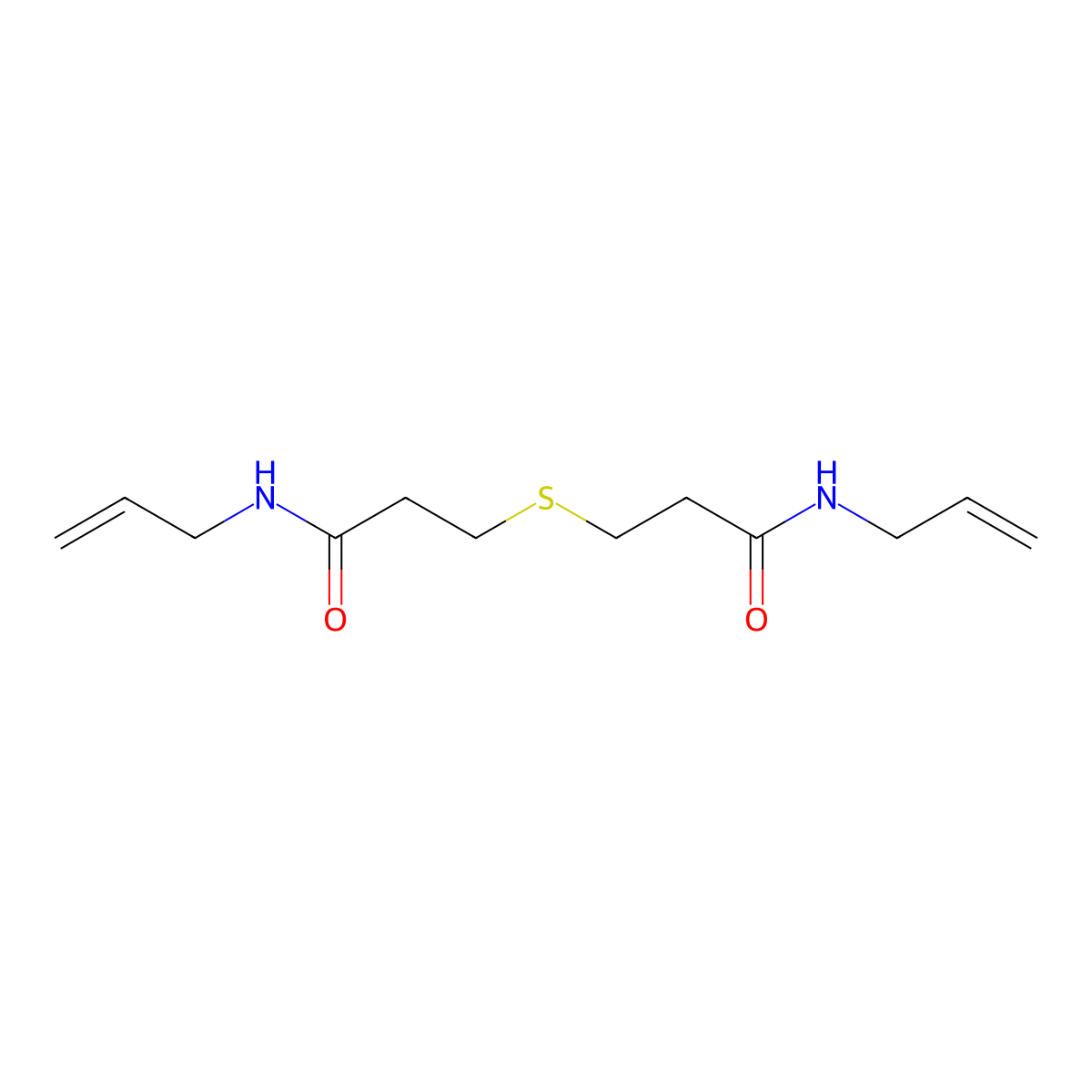 3-[3-oxo-3-(prop-2-enylamino)propyl]sulfanyl-N-prop-2-enylpropanamide molecular structure, CAS 547709-31-9