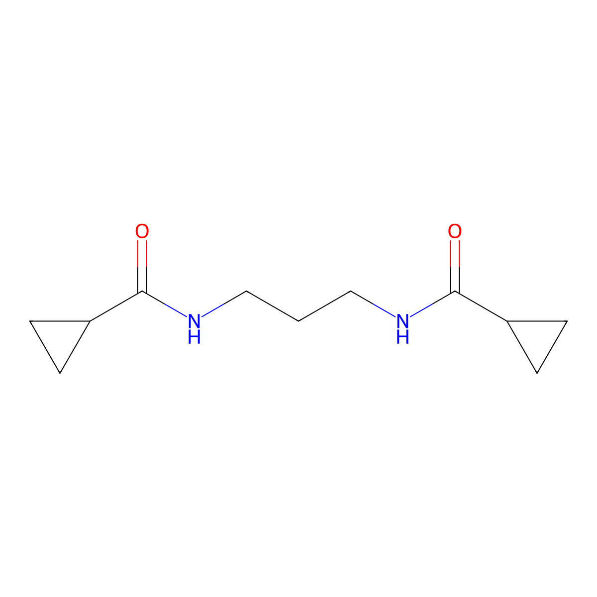 N-[3-(cyclopropanecarbonylamino)propyl]cyclopropanecarboxamide molecular structure, CAS 547710-36-1
