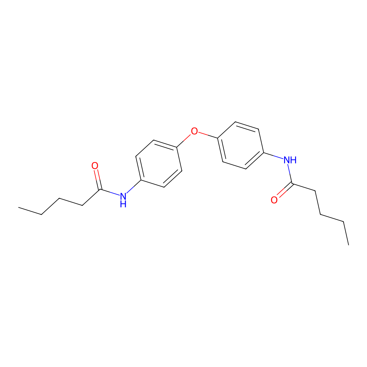 N-[4-[4-(pentanoylamino)phenoxy]phenyl]pentanamide molecular structure, CAS 547712-44-7