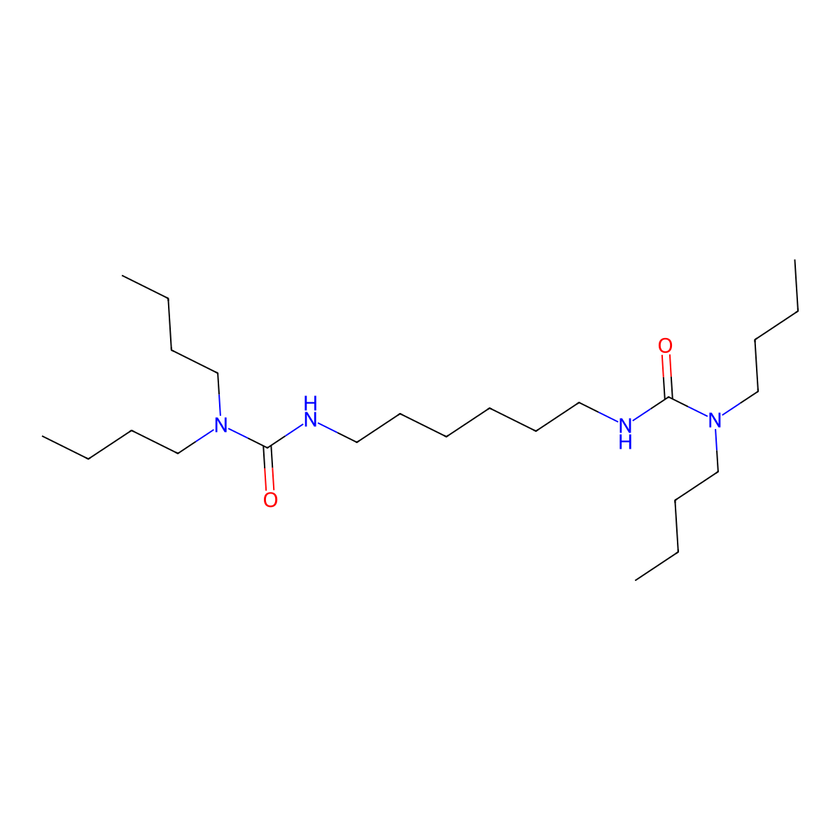 3,3'-Hexamethylenebis(1,1-dibutylurea) molecular structure, CAS 54772-39-3