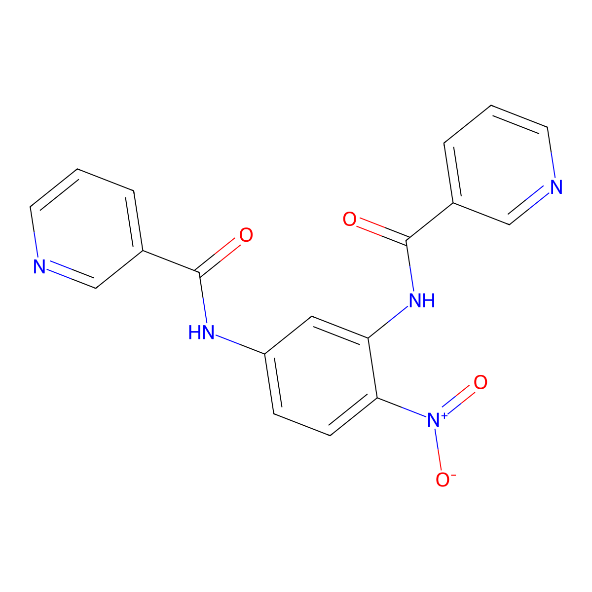 N-{2-nitro-5-[(3-pyridinylcarbonyl)amino]phenyl}nicotinamide molecular structure, CAS 547727-76-4