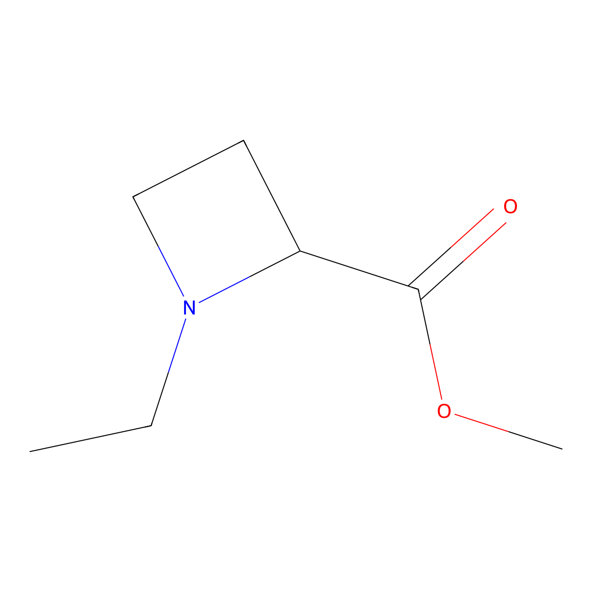 Methyl 1-ethylazetidine-2-carboxylate molecular structure, CAS 54773-04-5