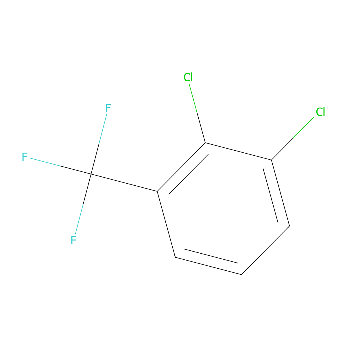 1,2-Dichloro-3-(trifluoromethyl)benzene molecular structure, CAS 54773-19-2