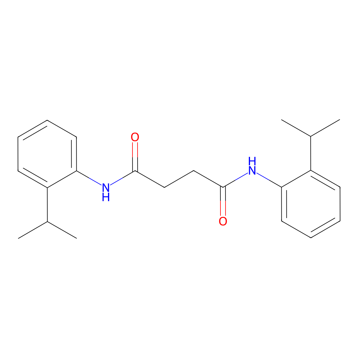 N,N'-bis(2-propan-2-ylphenyl)butanediamide molecular structure, CAS 547734-35-0