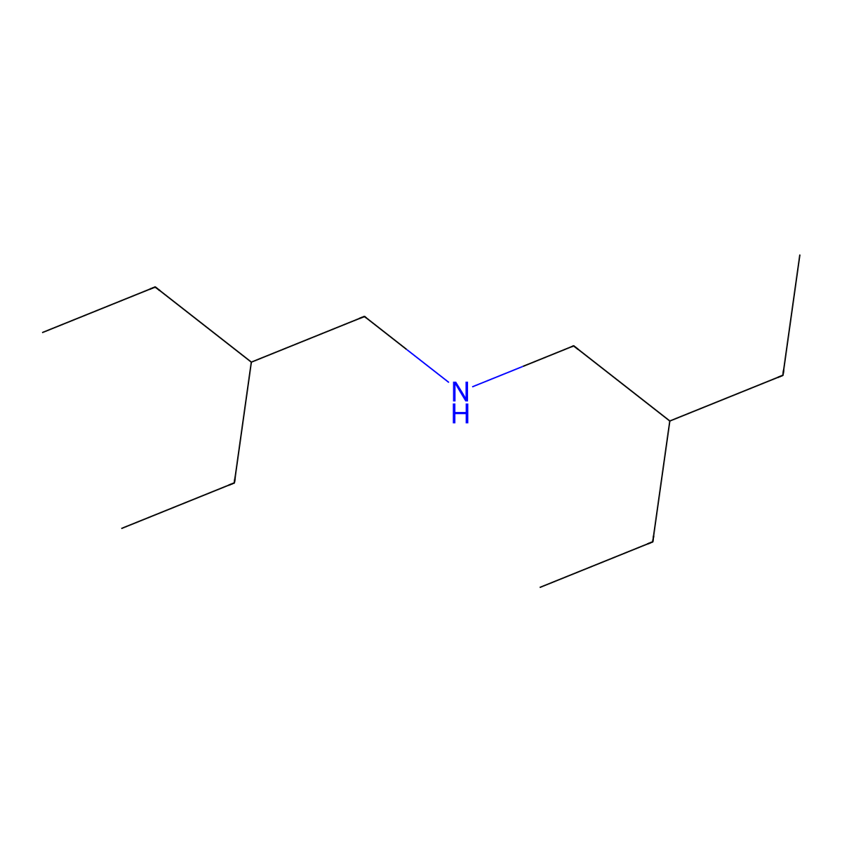 Bis-(2-ethyl-butyl)-amine molecular structure, CAS 54774-85-5