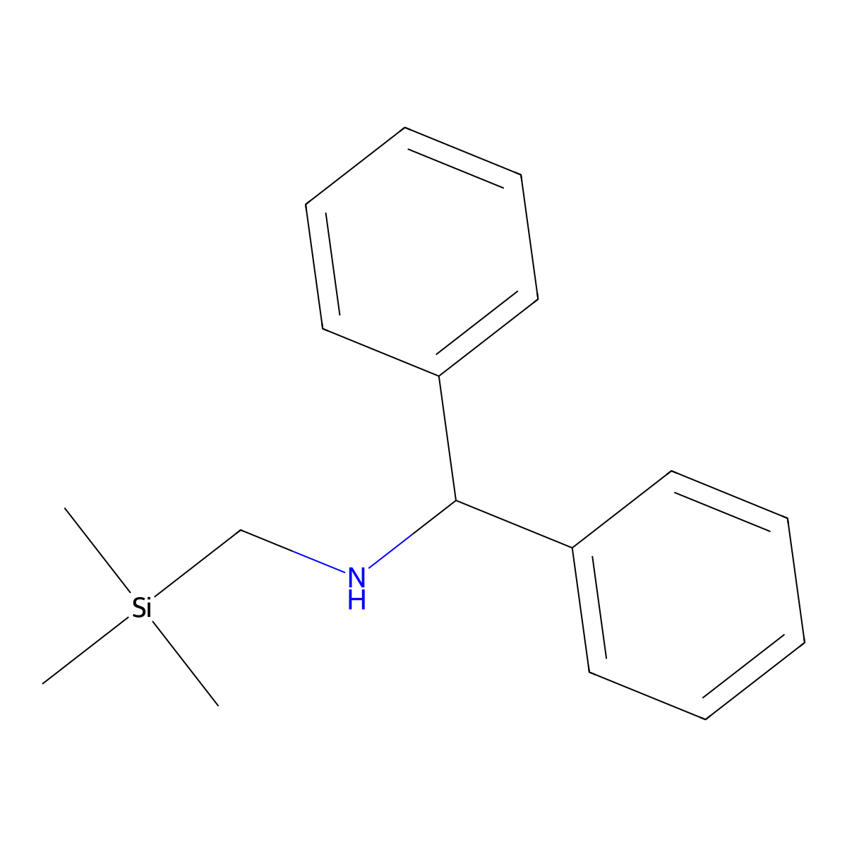 1,1-Diphenyl-N-[(trimethylsilyl)methyl]methanamine molecular structure, CAS 547744-64-9