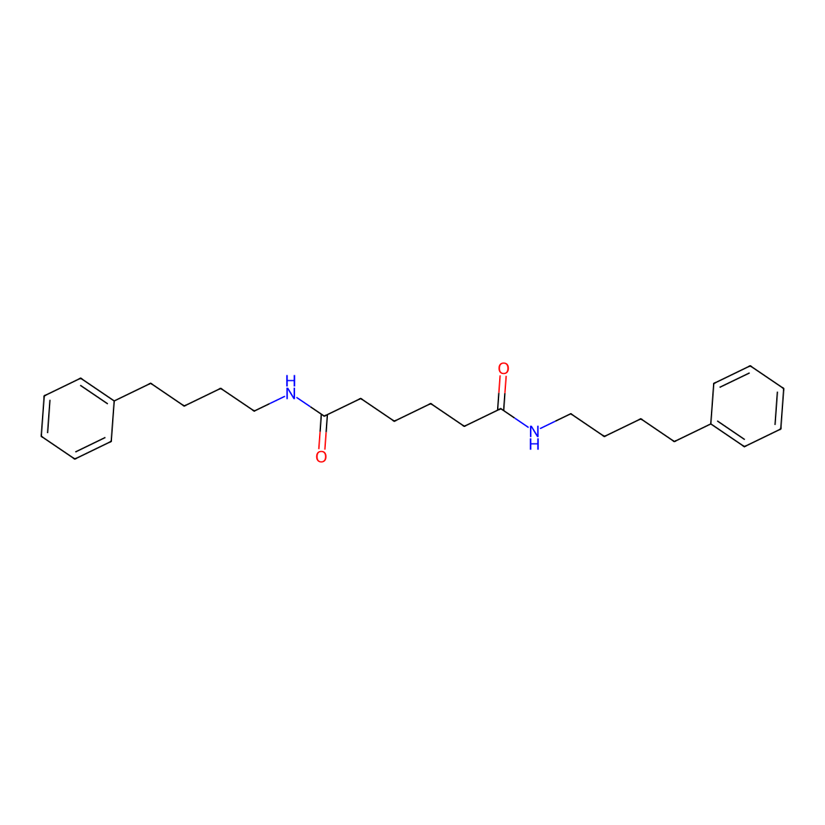 N,N'-bis(4-phenylbutyl)hexanediamide molecular structure, CAS 547749-98-4