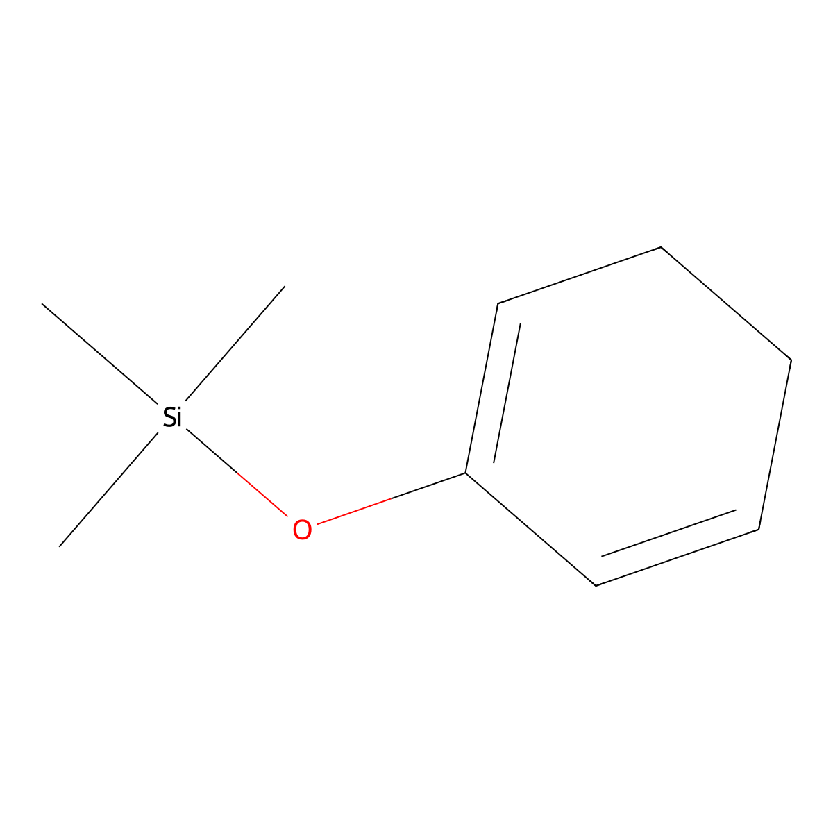 2-(Trimethylsiloxy)-1,3-cyclohexadiene molecular structure, CAS 54781-19-0