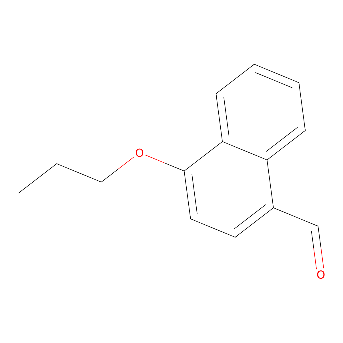 4-Propoxy-1-naphthaldehyde molecular structure, CAS 54784-09-7