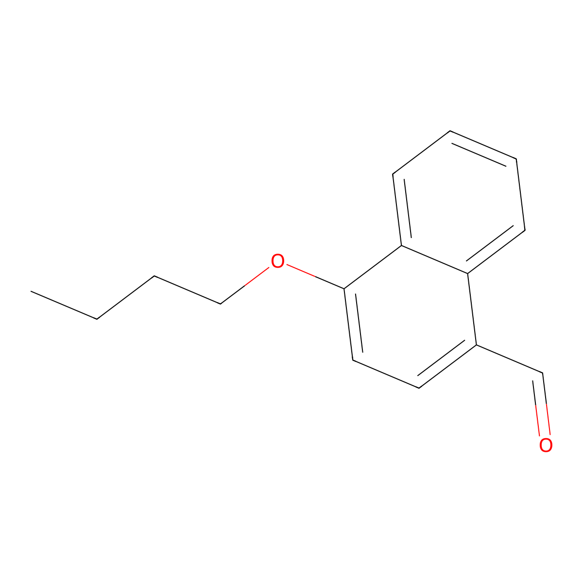4-Butoxy-1-naphthaldehyde molecular structure, CAS 54784-10-0