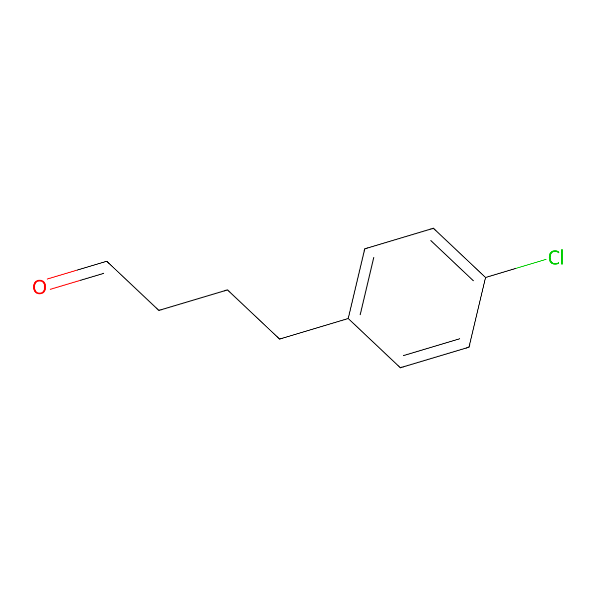 4-(4-Chlorophenyl)butanal molecular structure, CAS 54784-83-7