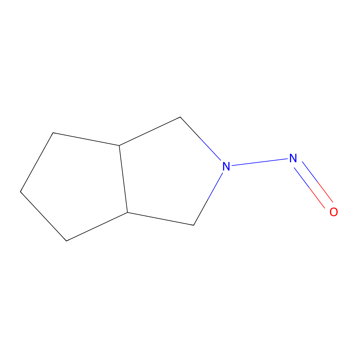 Octahydro-2-nitrosocyclopenta(c)pyrrole molecular structure, CAS 54786-86-6