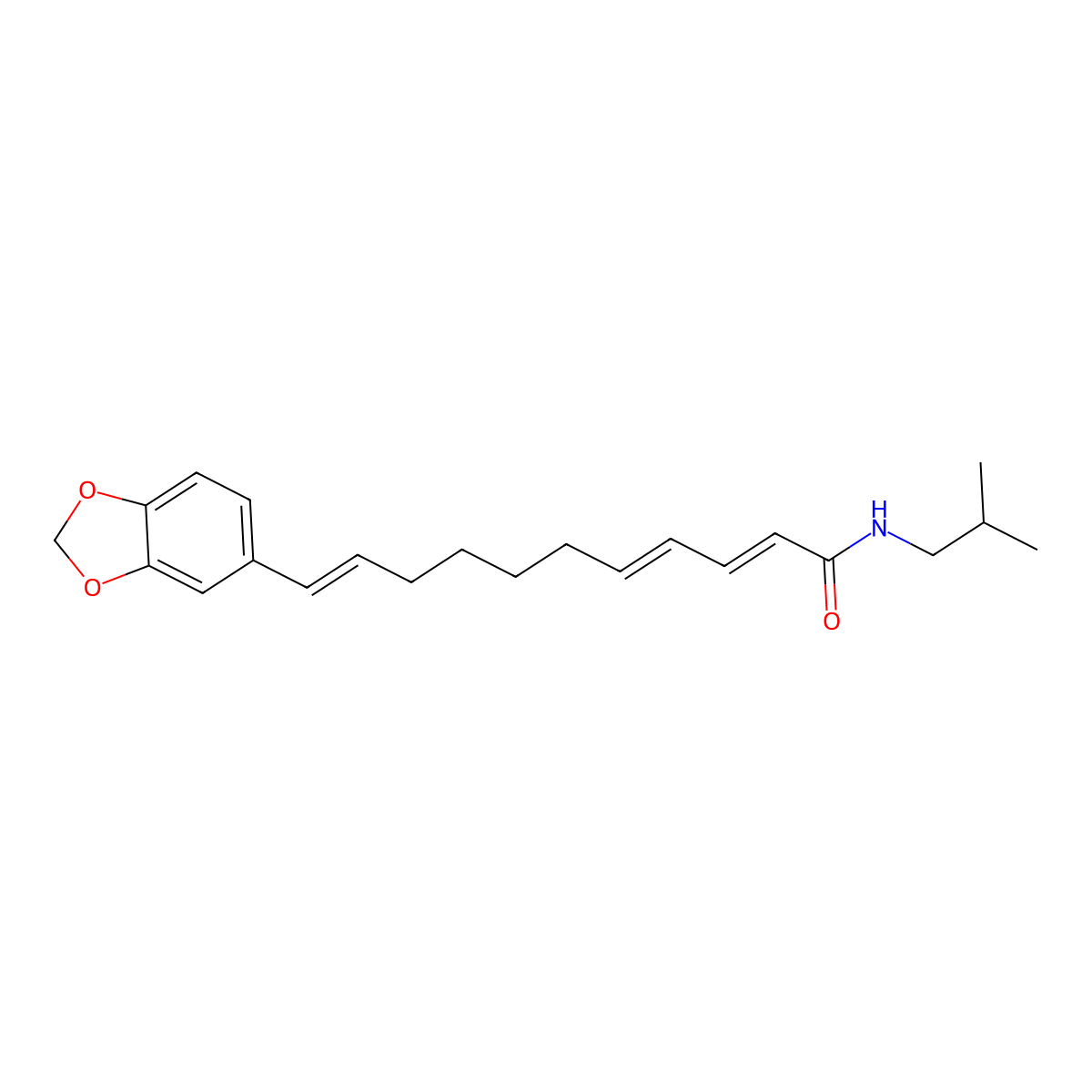 Pipercide molecular structure, CAS 54794-74-0