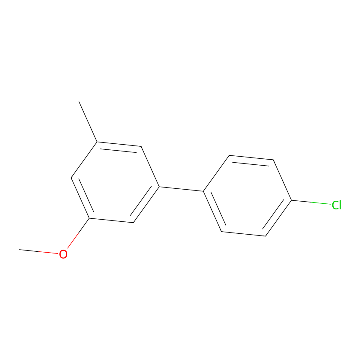4'-Chloro-3-methoxy-5-methyl-1,1'-biphenyl molecular structure, CAS 54794-99-9