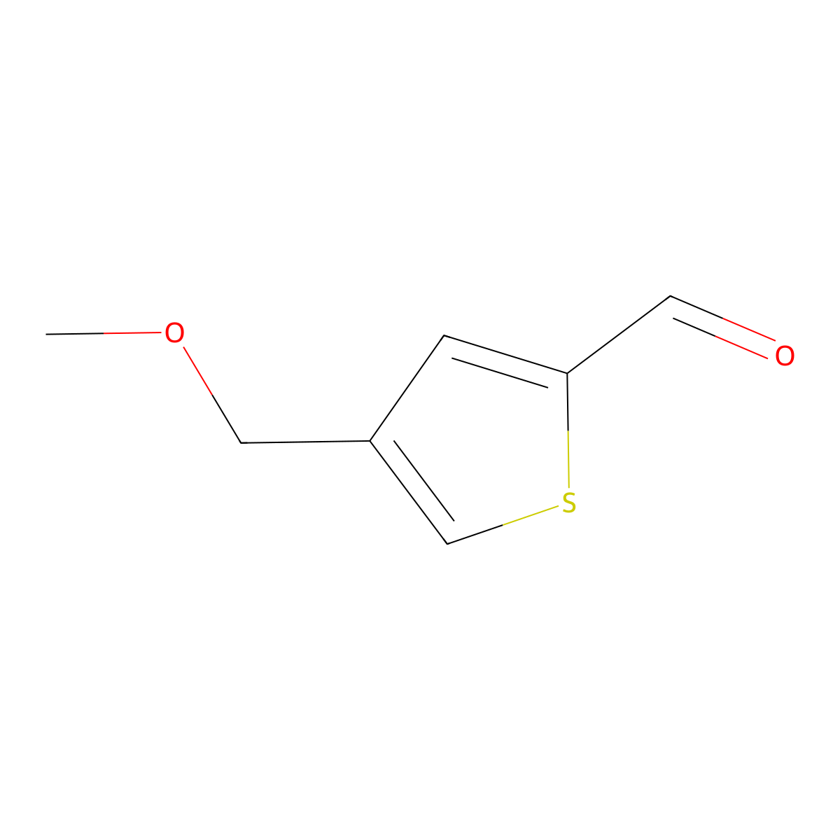 4-(Methoxymethyl)thiophene-2-carbaldehyde molecular structure, CAS 54796-48-4