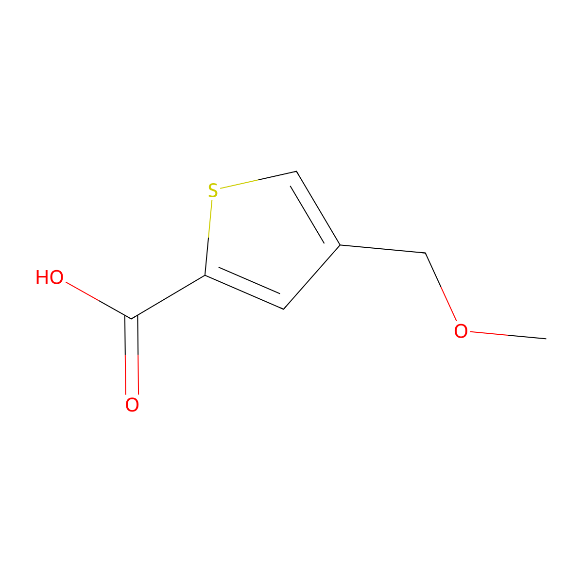 4-(Methoxymethyl)thiophene-2-carboxylic acid molecular structure, CAS 54796-49-5