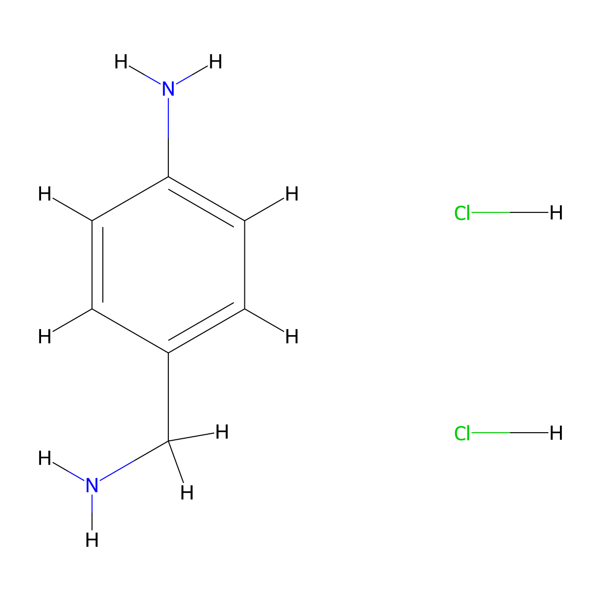 4-(Aminomethyl)aniline dihydrochloride molecular structure, CAS 54799-03-0