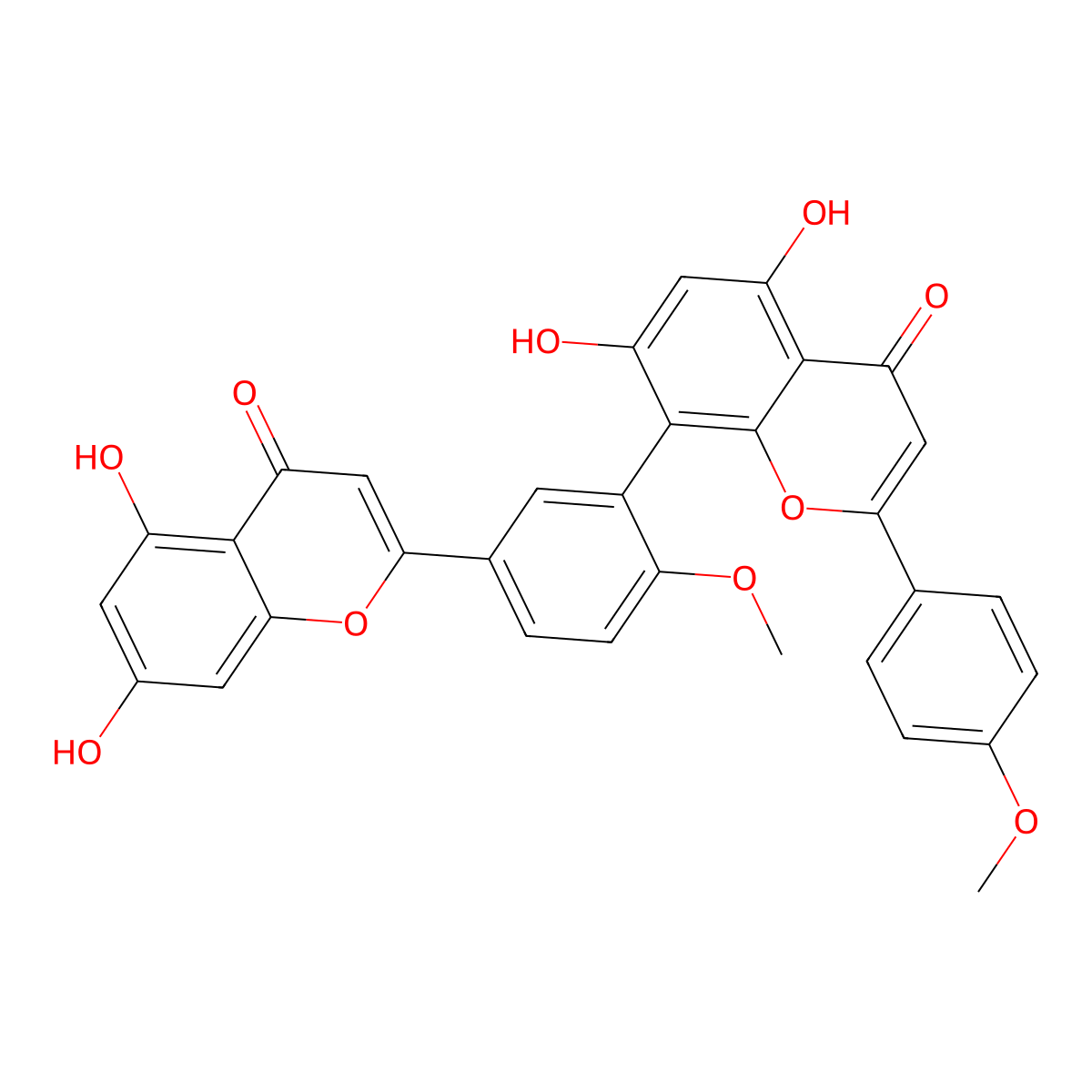 Isoginkgetin molecular structure, CAS 548-19-6