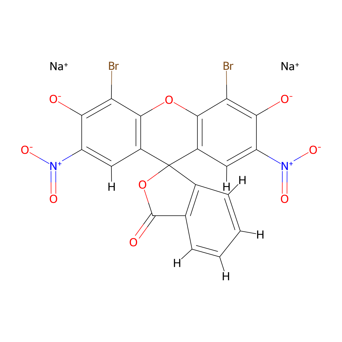 Eosin B molecular structure, CAS 548-24-3
