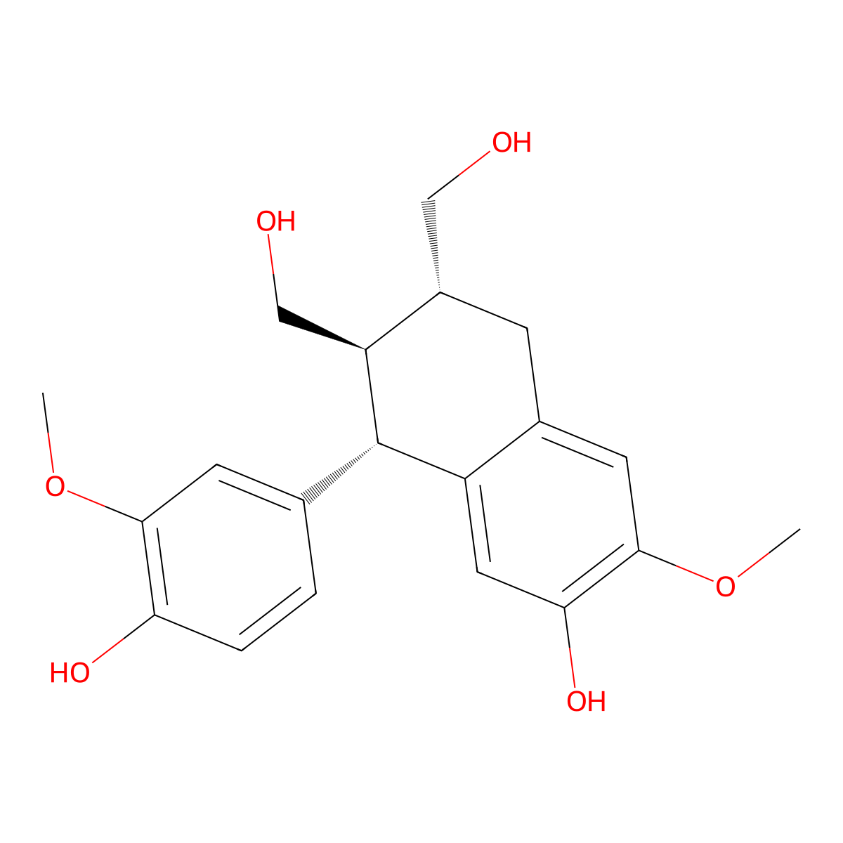 (+)-Isolariciresinol molecular structure, CAS 548-29-8