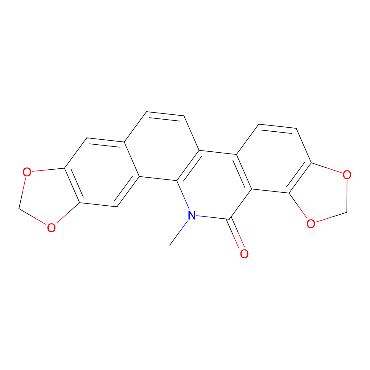 Oxysanguinarine molecular structure, CAS 548-30-1