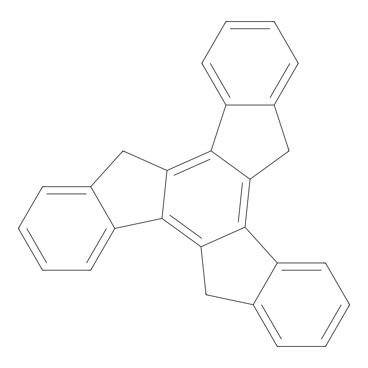 Truxene molecular structure, CAS 548-35-6