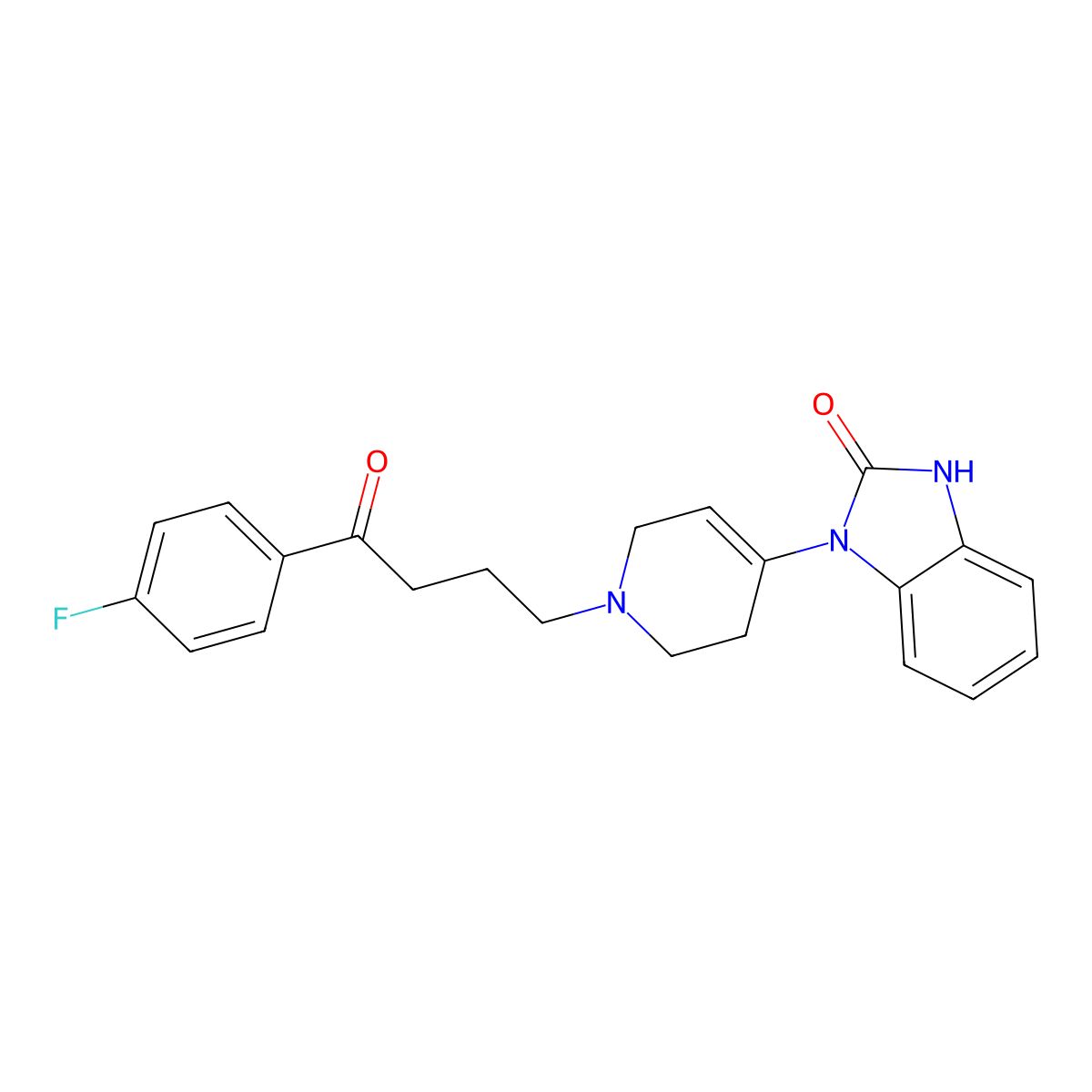 Droperidol molecular structure, CAS 548-73-2