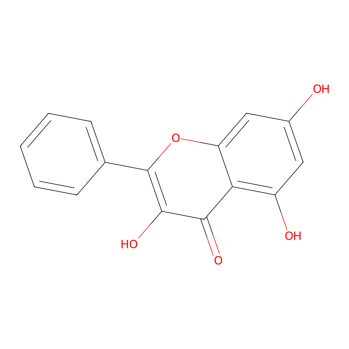 Galangin molecular structure, CAS 548-83-4