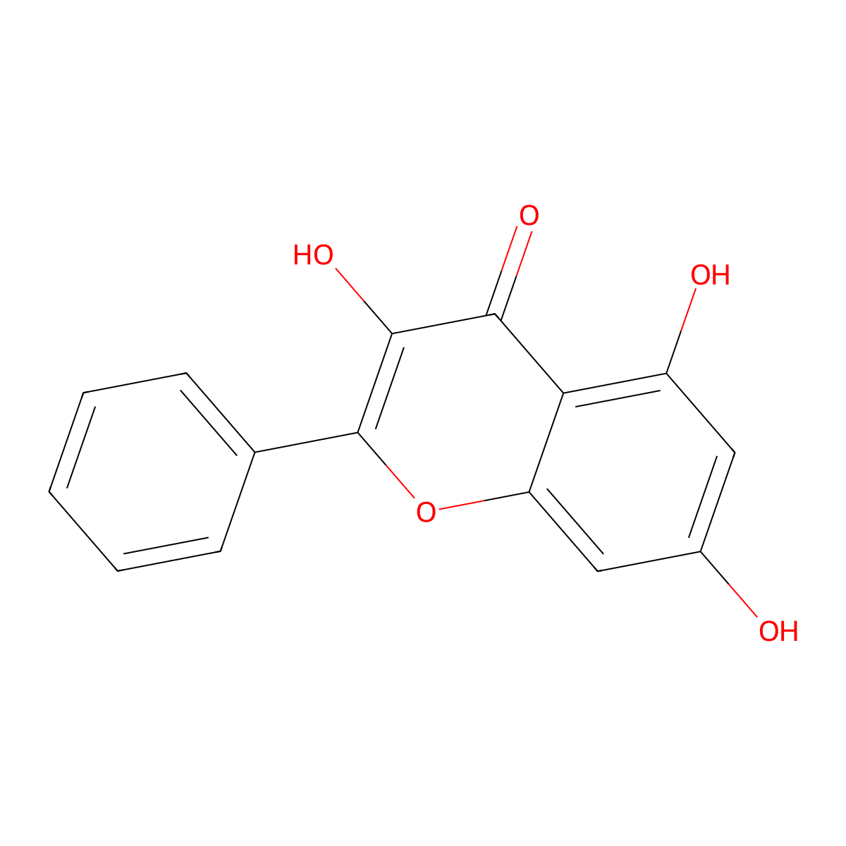 Galangin molecular structure, CAS 548-83-4