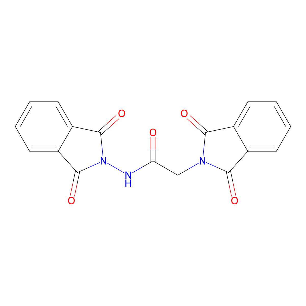 N,2-bis(1,3-dioxoisoindol-2-yl)acetamide molecular structure, CAS 5480-33-1