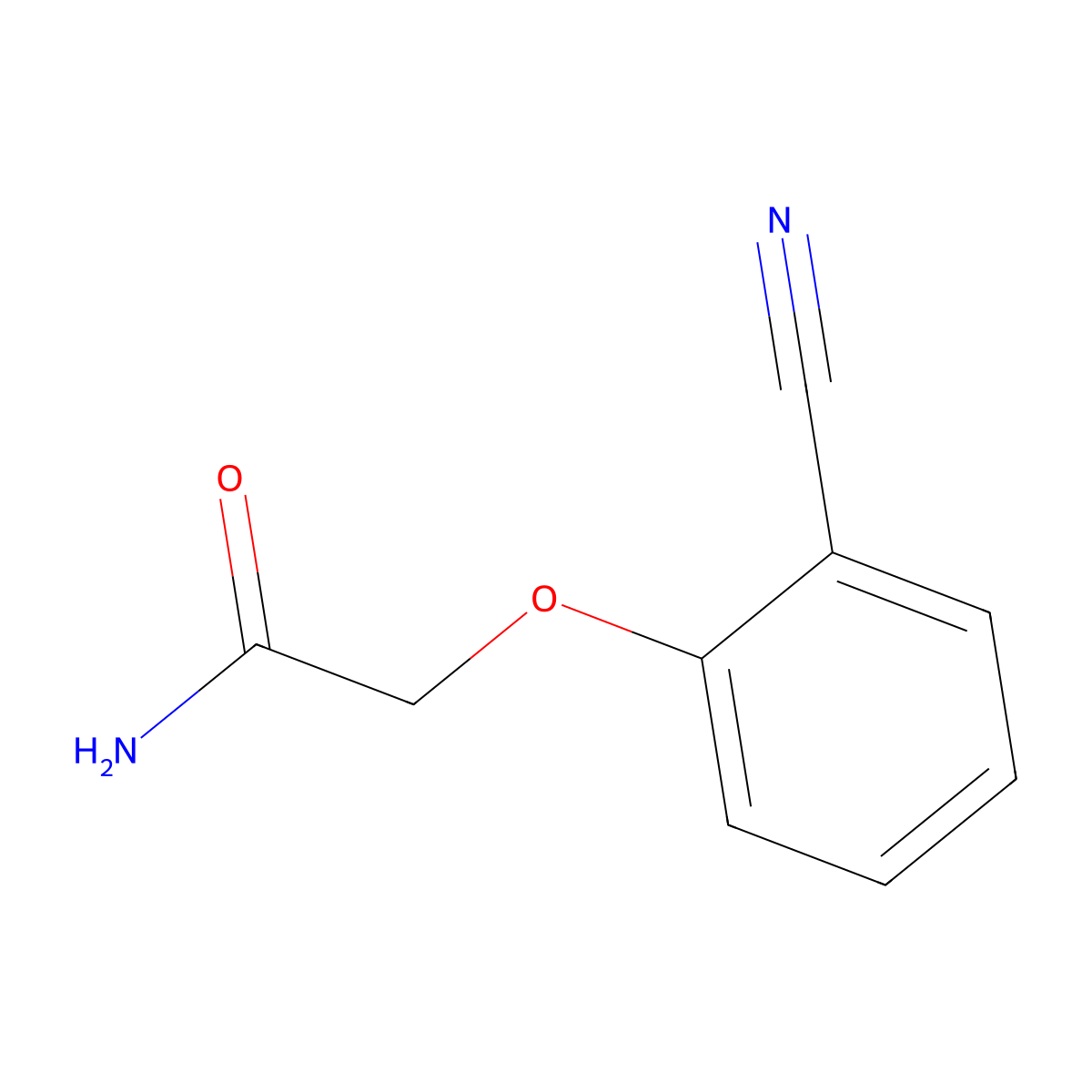2-(2-Cyanophenoxy)acetamide molecular structure, CAS 54802-12-9
