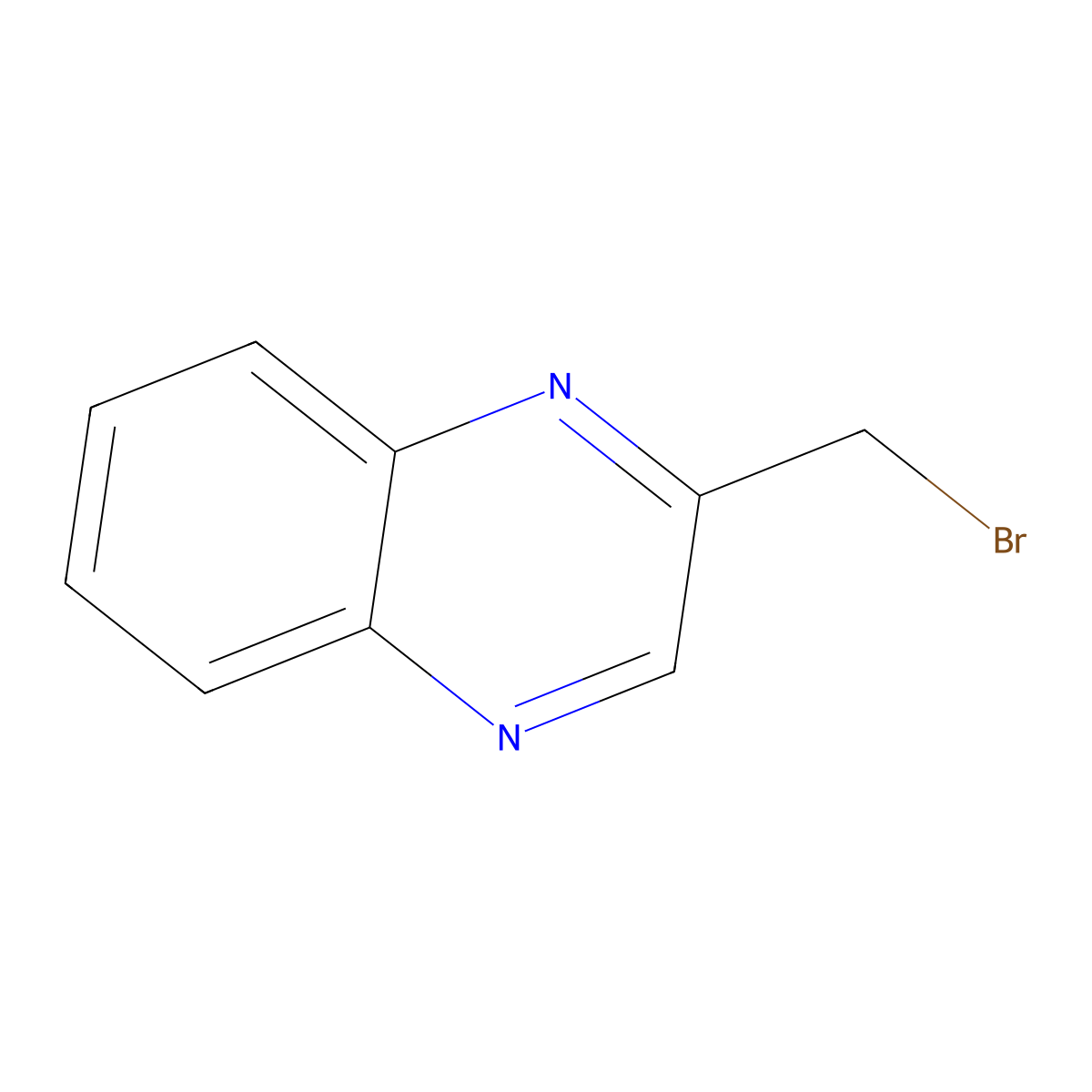 2-(Bromomethyl)quinoxaline molecular structure, CAS 54804-43-2