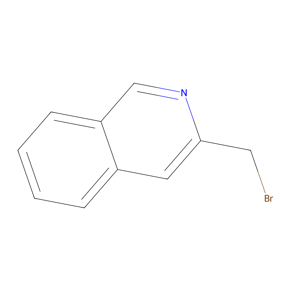 3-(Bromomethyl)isoquinoline molecular structure, CAS 54804-44-3