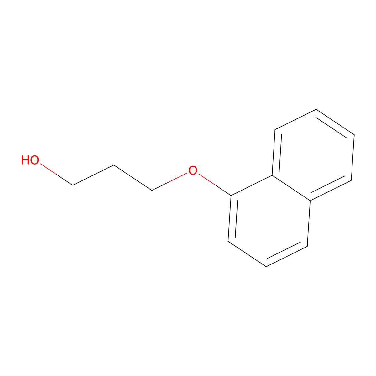 3-(Naphthalen-1-yloxy)propan-1-ol molecular structure, CAS 54804-70-5