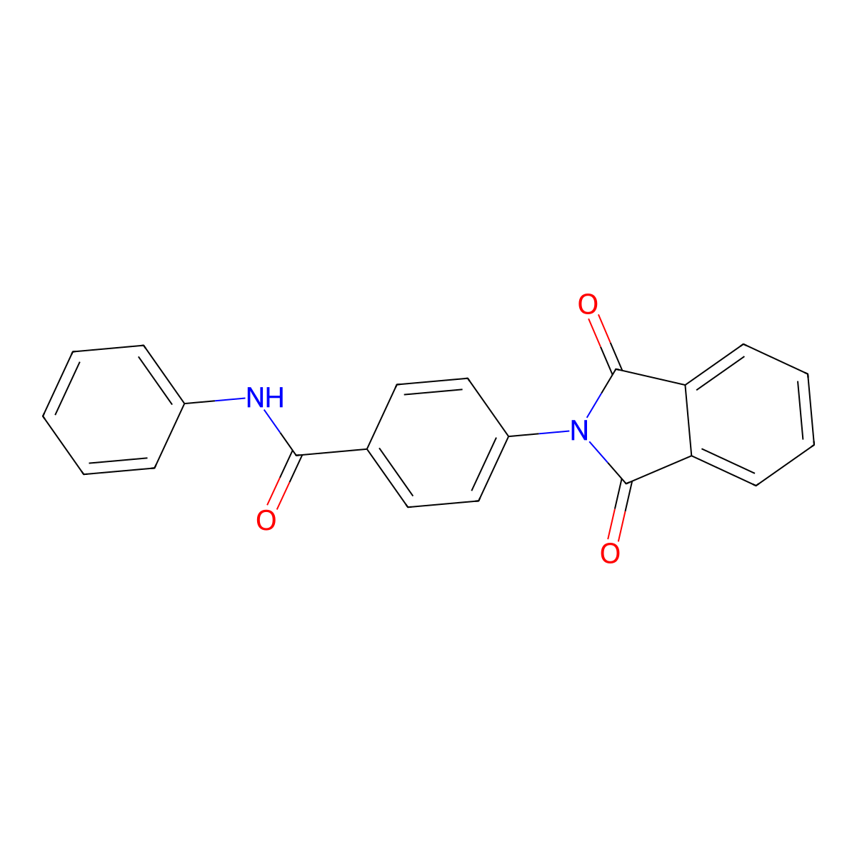4-(1,3-dioxoisoindol-2-yl)-N-phenylbenzamide molecular structure, CAS 54806-12-1