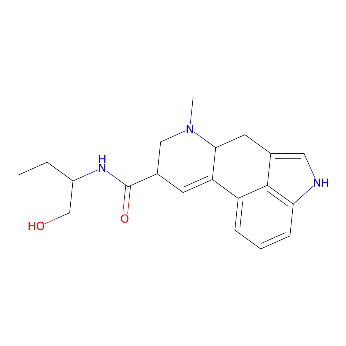 Isomethergine molecular structure, CAS 54808-91-2