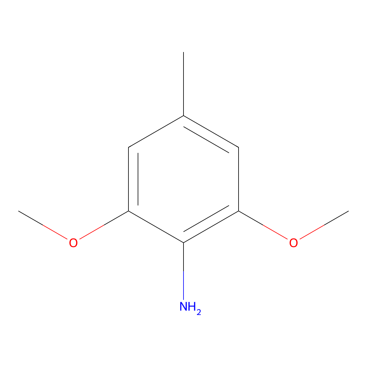 2,6-Dimethoxy-4-methylaniline molecular structure, CAS 54812-41-8