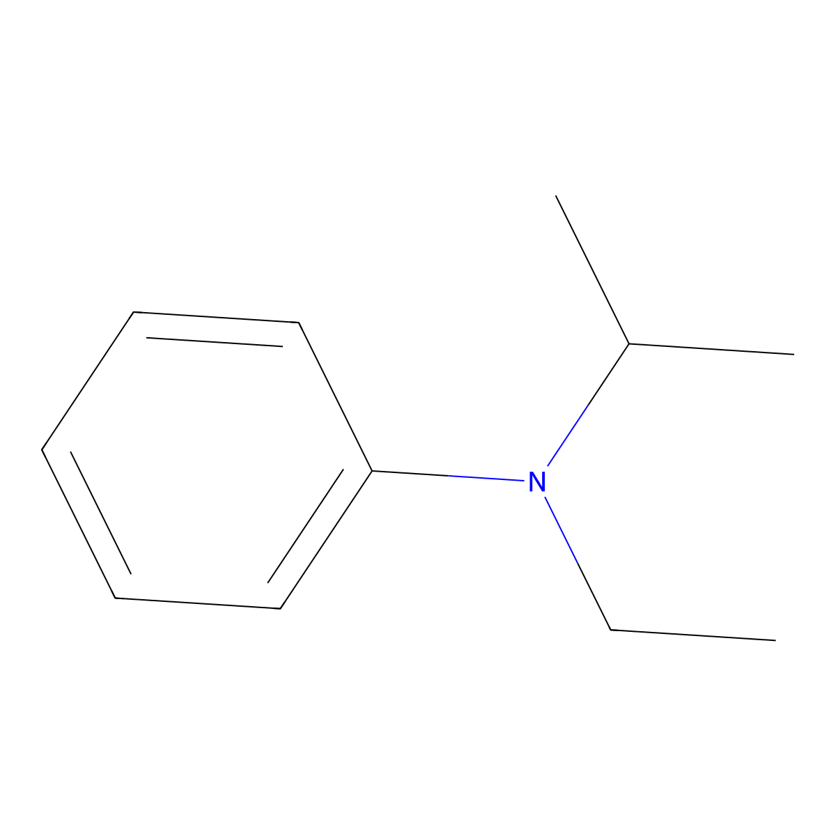 N-Ethyl-N-isopropylaniline molecular structure, CAS 54813-77-3