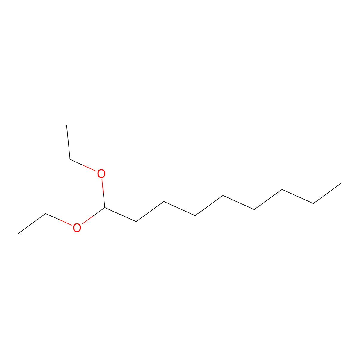 Nonane, 1,1-diethoxy- molecular structure, CAS 54815-13-3