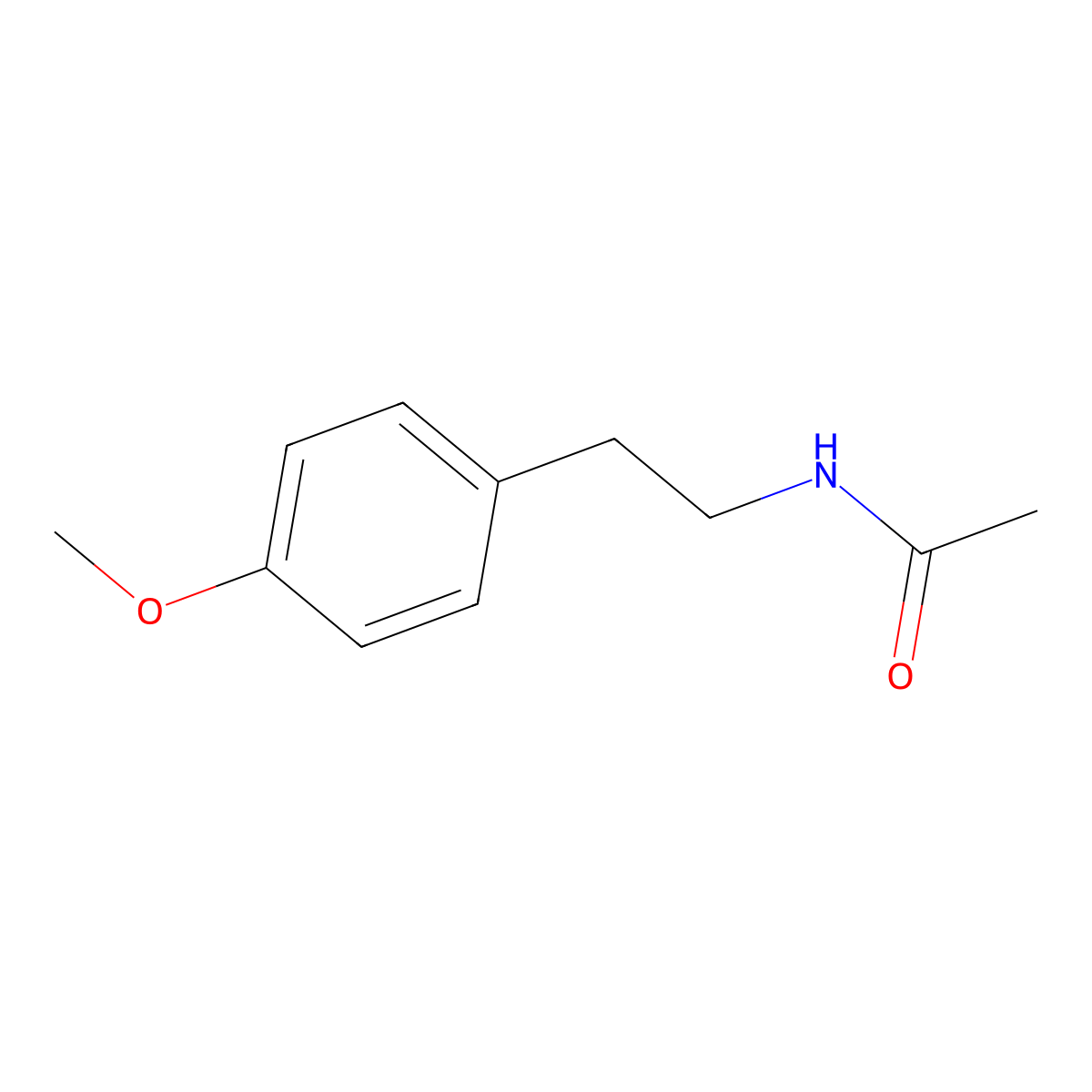 N-(2-(4-Methoxyphenyl)ethyl)acetamide molecular structure, CAS 54815-19-9