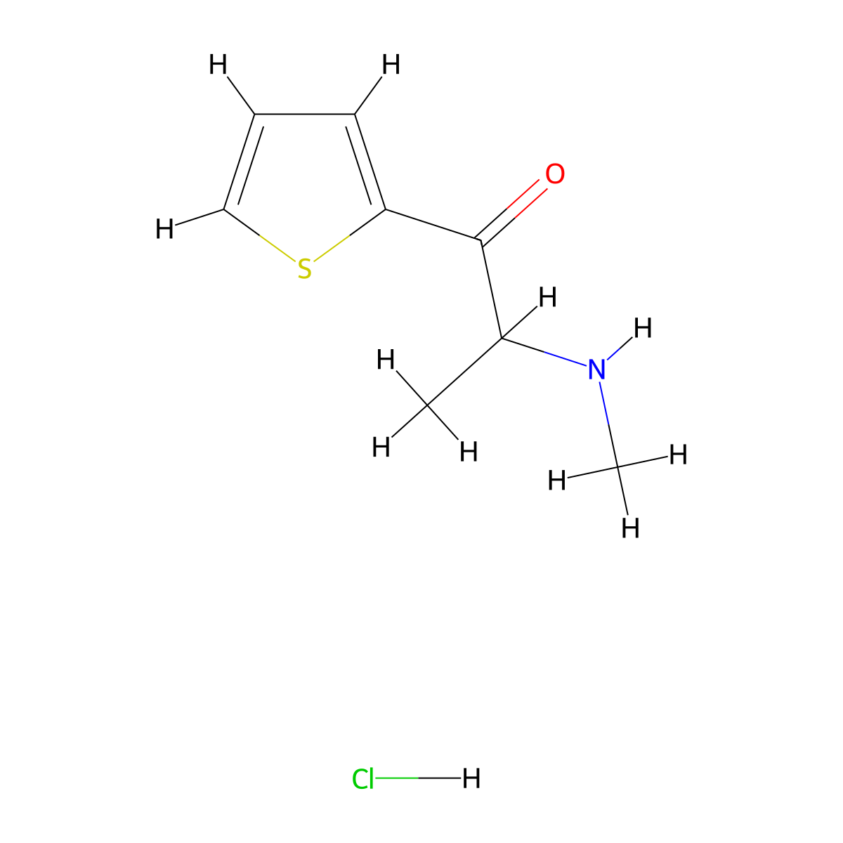 2-Thiothinone hydrochloride molecular structure, CAS 54817-67-3