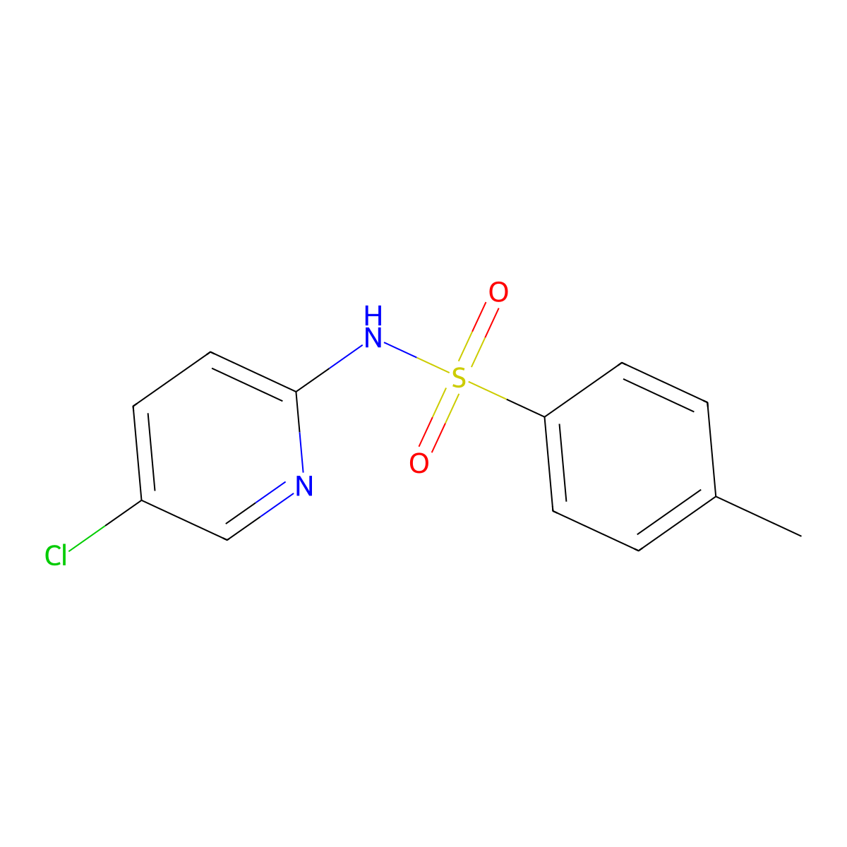N-(5-chloropyridin-2-yl)-4-methylbenzenesulfonamide molecular structure, CAS 54818-84-7