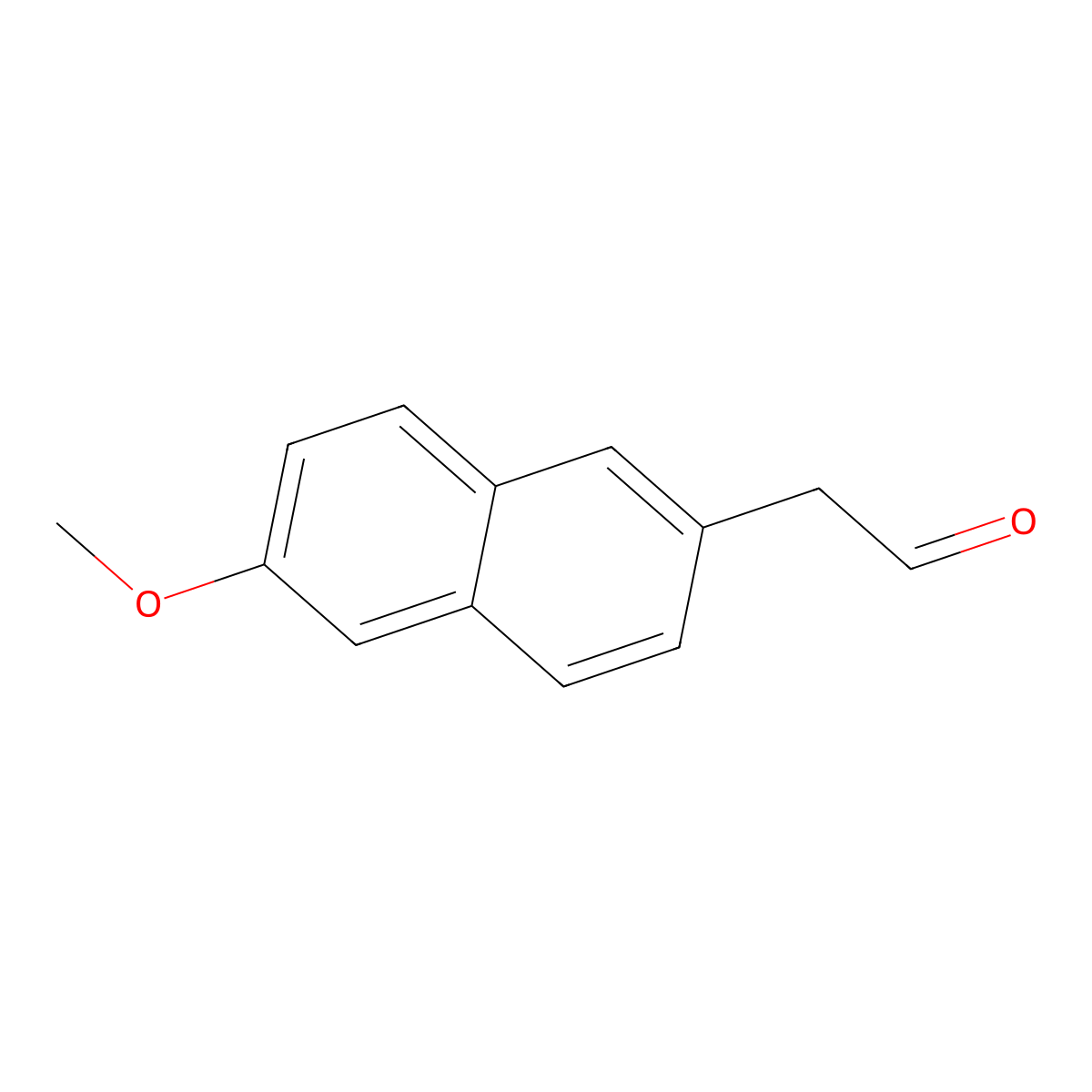 2-(6-Methoxynaphthalen-2-YL)acetaldehyde molecular structure, CAS 54828-56-7