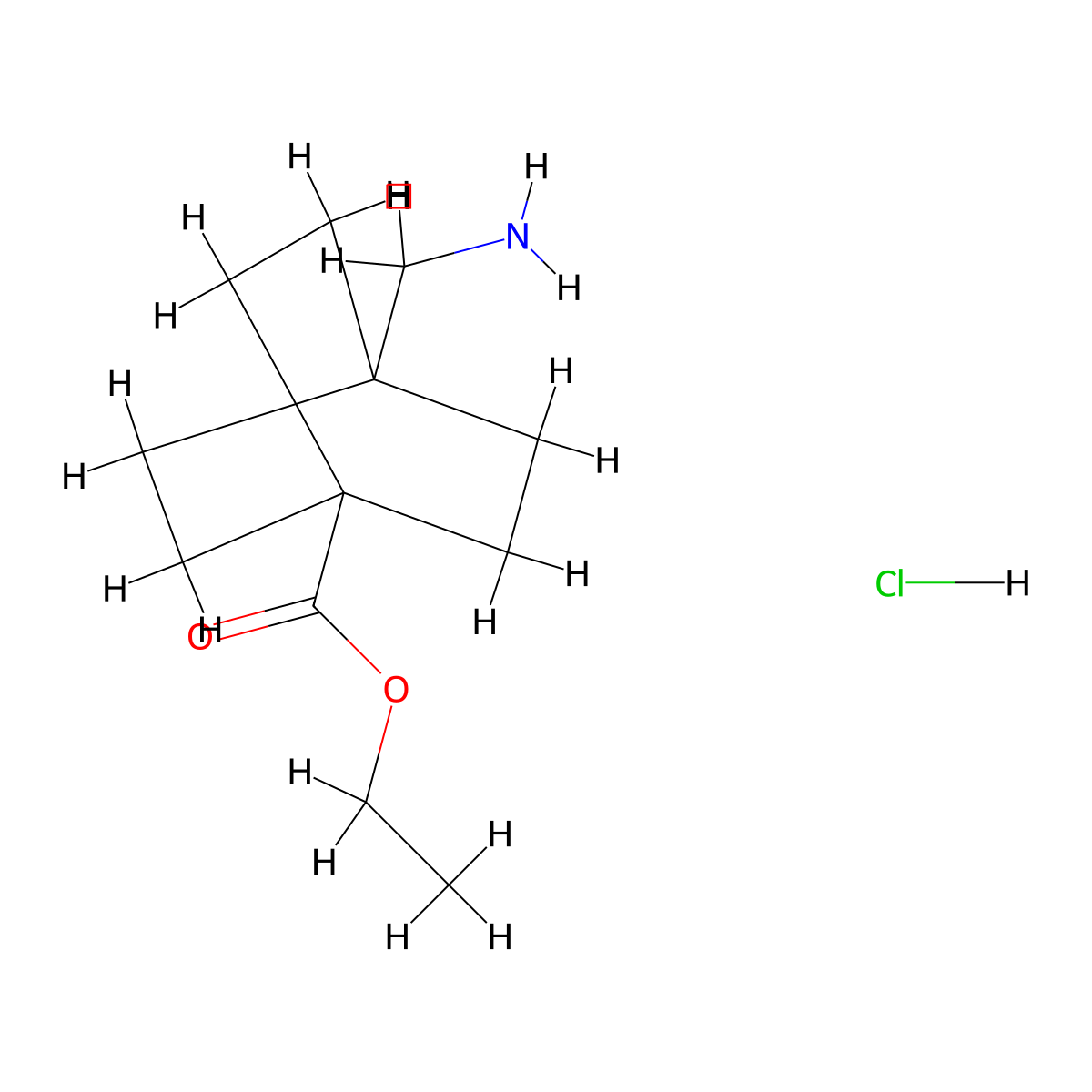 Ethyl 4-(aminomethyl)bicyclo[2.2.2]octane-1-carboxylate hydrochloride molecular structure, CAS 54829-95-7