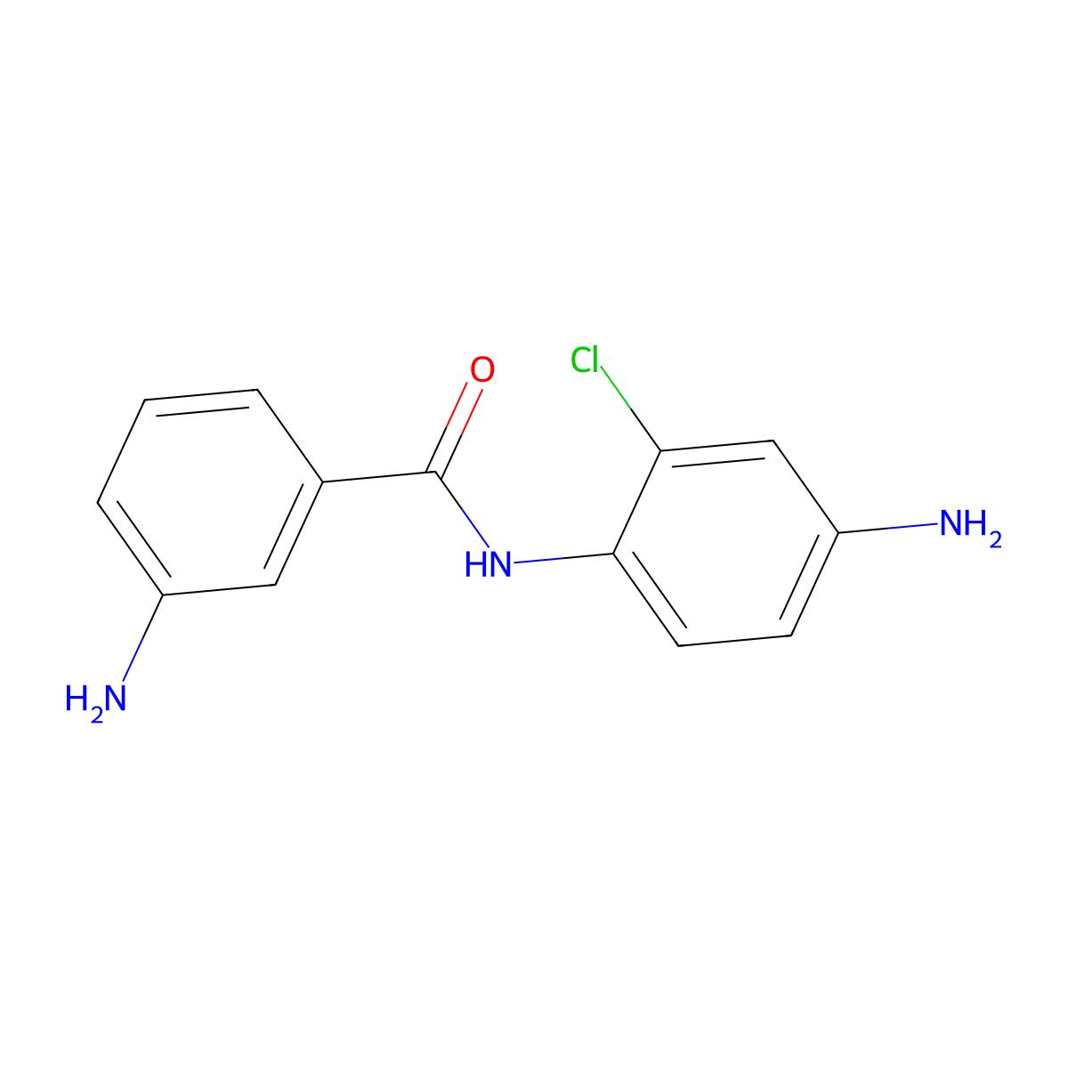 3-Amino-n-(4-amino-2-chlorophenyl)benzamide molecular structure, CAS 5483-02-3