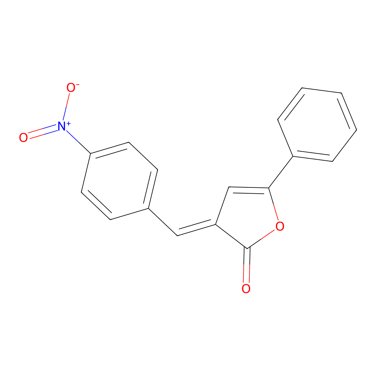 3-[(4-Nitrophenyl)methylidene]-5-phenylfuran-2-one molecular structure, CAS 54833-77-1