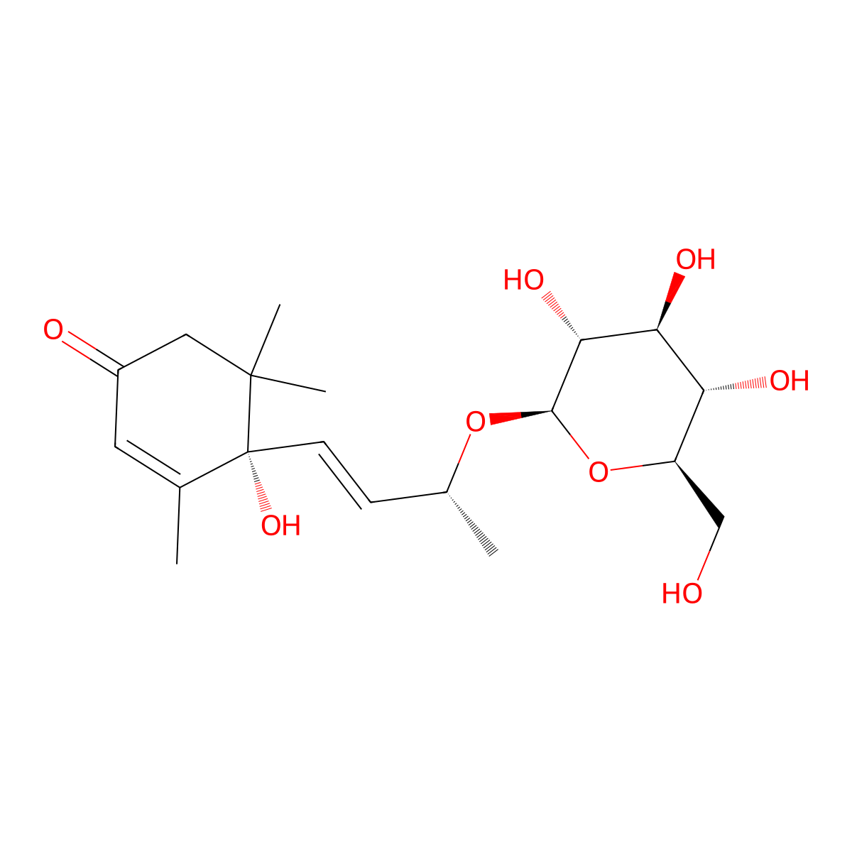 6S,9R-Roseoside molecular structure, CAS 54835-70-0