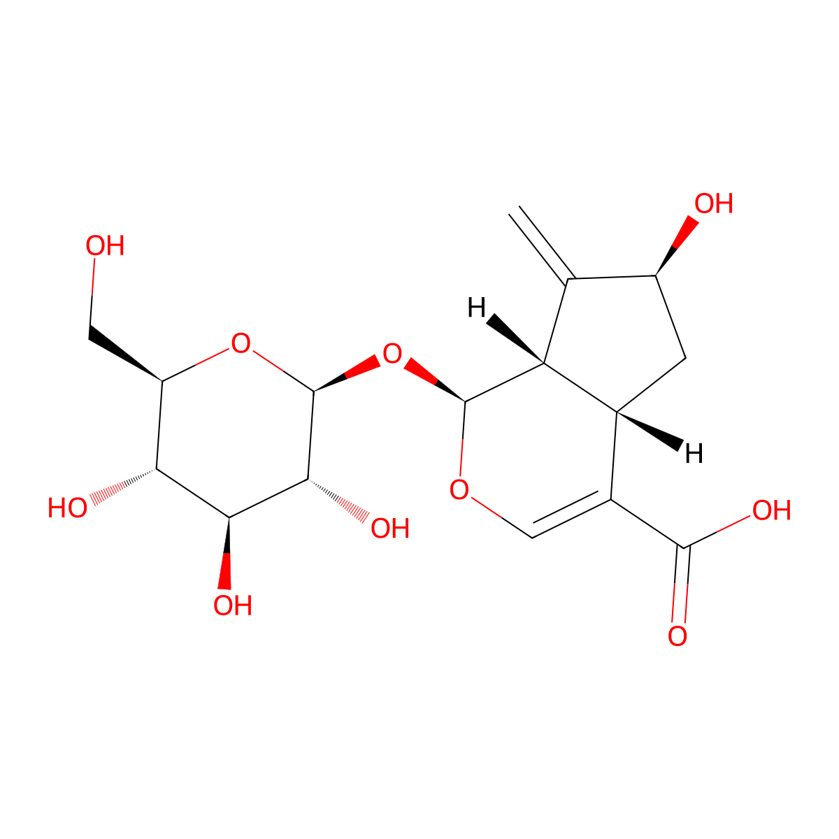 Gardoside molecular structure, CAS 54835-76-6