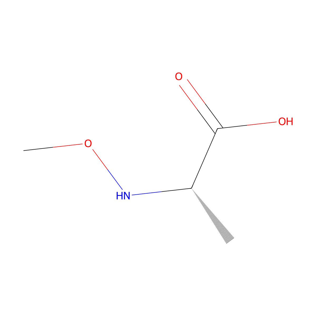 N-Methoxy-L-alanine molecular structure, CAS 54837-08-0
